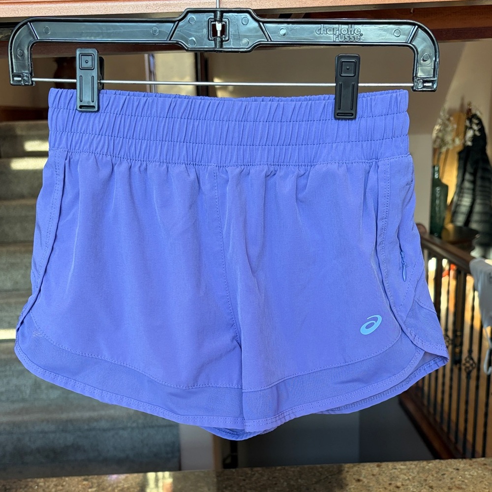 Asics Women's Athletic Shorts in Vibrant Purple